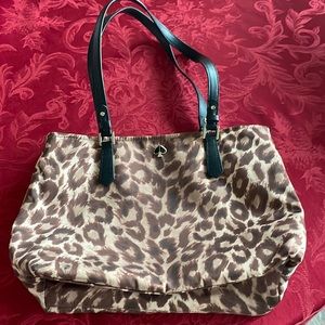 NWOT Kate Spade nylon animal print bag